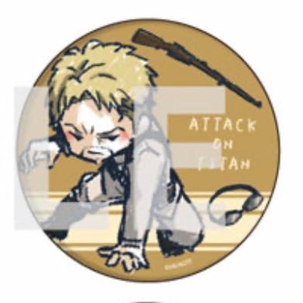 New Attack on Titan The Final Season GraffArt Tin Badge Reiner Braun